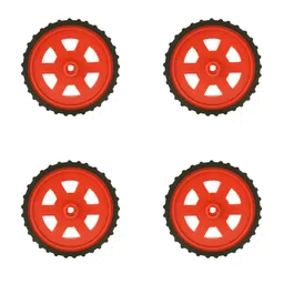 Red BO Motor Wheel - Set of 4 | Robotics Science Project-picture-20