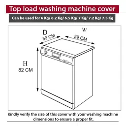 The Furnishing Tree Orange Printed Waterproof Polyester Washing Machine Cover image 2