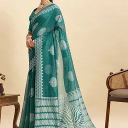 Panzora Ethnic Motifs Silk Blend Handloom Saree image 5