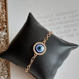 Octagon hub Unisex Brass Gold-Plated Charm Bracelet image 4