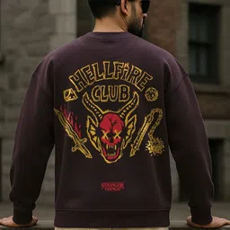 Bewakoof Heavy Duty Men Printed Sweatshirt image 4