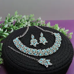VATSALYA creation Women Turquoise BlueJewellery Set-picture-20