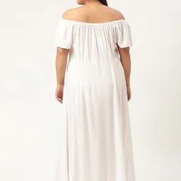 theRebelinme Off-Shoulder A-Line Maxi Dress image 2