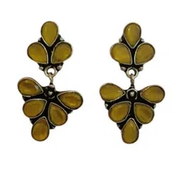 D Glamm Fashion-SPARKLING STYLE Stones Studded Drop Earrings-picture-29