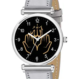 Gopal Shopcart Unisex Dial & Leather Straps Analogue Watch C34SLV-Islamic-NUM03-Grey-Chikani-L_SH-picture-24