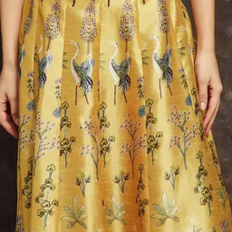 Melange by Lifestyle Ethnic Motifs Printed Ready To Wear Lehenga With Choli And Dupatta image 2