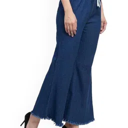 NEUNK Women Comfort Wide Leg Mid-Rise Stretchable Jeans image 3