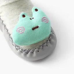 richmen Kids Anti-Skid Breathable Socks Shoes for Baby Boys Girls Non Slip Soft Cotton Sole Booties for Toddler | 0 Month To 2 Years image 5