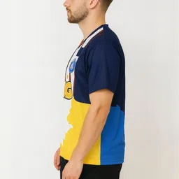 dostitch Men Dri-FIT Graphic Printed V-Neck T-shirt image 2