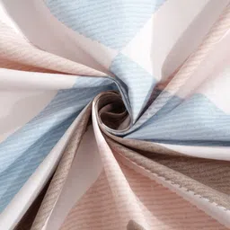 Myntra Elegant Homes White & Brown Abstract 300 TC King Bedsheet Set-2.50m x2.25m image 5