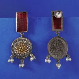 JAYPORE Circular Drop Earrings image 2