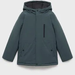 Mango Kids Boys Hooded Tailored Jacket-image-38