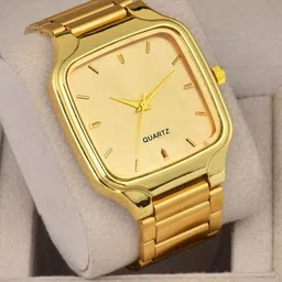 SWADESI STUFF Men Dial & Bracelet Style Straps Analogue Watch SDSSDS 158 GOLD 99 image 2