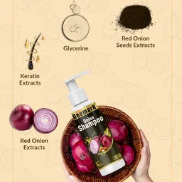 DEEMARK Onion Shampoo For Hair Growth & Dandruff Control - 100 ml image 5