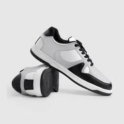 Ethik Men Colourblocked PU Sneakers image 5