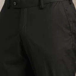 Louis Philippe Men Textured Slim Fit Formal Trousers image 2