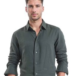 RARE RABBIT Men Comfort Spread Collar Solid Cotton Casual Shirt-picture-48
