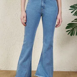 VBEAUTI Women Frisky Bootcut High-Rise Clean Look Stretchable Jeans-image-98