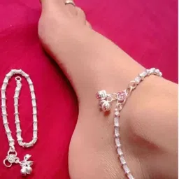 AamNa Enterprises Silver-Plated Anklet image 2