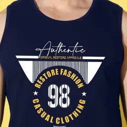 WOOSTRO Men Typography 2 Printed Raw Edge Slim Fit T-shirt image 2