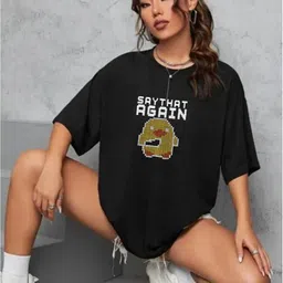 TOGS & TERRE Women Typography Printed Organic Cotton T-shirt-picture-33