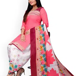 WOWETHNIC Printed Unstitched Dress Material image 5