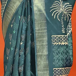 Anouk Rustic Ethnic Motifs Zari Silk Cotton Sungudi Saree image 2
