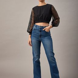 The Roadster Lifestyle Co Self Design Crop Top-picture-30