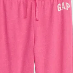 GAP Girls Mid-Rise Logo Regular Fit Jogger Trousers image 2