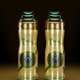 Al-Nuaim Men Set Of 4 Dubai Gold Alcohol Free Perfumed Spray - 200 ml Each image 5