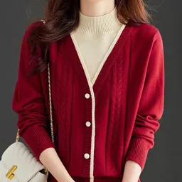 StyleCast Women Cashmere Long Sleeves Shawl Collar Cardigan Sweaters-picture-14