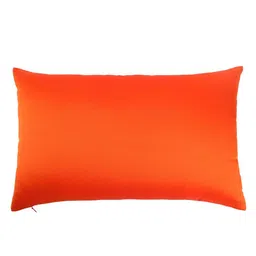 Orange Brocade Textured 12 x 18 Inches Cushion Cover By (Set Of 2) By ANS image 5