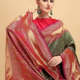 Mitera Woven Design Banarasi Saree image 3