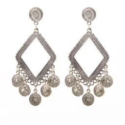 Creative Frogs Silver-Plated Alloy Jhumkas-image-64