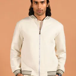 KINGDOM OF WHITE Men Suede Lightweight Bomber Jacket-picture-19