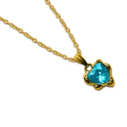 Utkarsh Gold-Plated Heart Shaped Pendants with Chains image 2