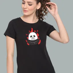 Moda Rapido Women Graphic Printed Round Neck Cotton T-shirt-image-92