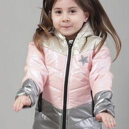 HOUSE OF VEDAS Girls Colourblocked Lightweight Outdoor Woven Jacket-picture-39