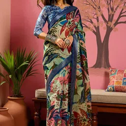 GULKEE FAB Floral Zari Saree-picture-12
