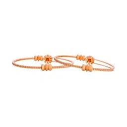 VOJ Set Of 2 Gold-Plated Stones-Studded Bangles image 4