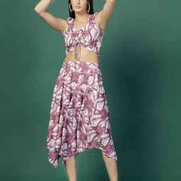 Oomph! Printed A-Line Midi Skirt-picture-27