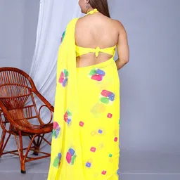 VL SAREES Pure Chiffon Bandhani Saree image 3