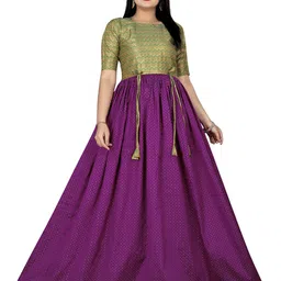 Thapnath Women Fit & Flare Maxi Dress-image-2