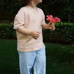 Gozi Kids Checked Mid-Rise Lounge Pants image 2