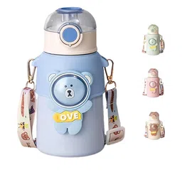 JOYFILLS Pack of 1 Blue Stainless Steel Water Bottle-picture-19
