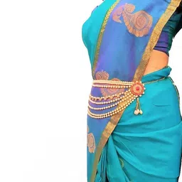 WomenSky Women Gold Saree Accessories-picture-20