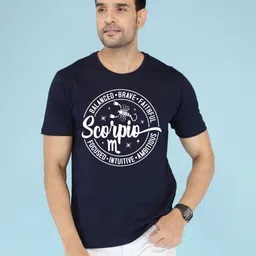 NOBLE HUSTLE Typography Printed Round Neck Pure Cotton T-shirt-picture-38