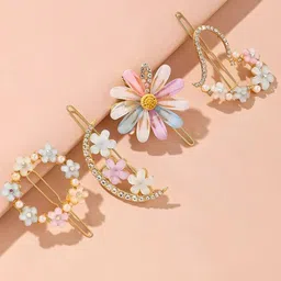 Softwrap Women Set of 4 Embellished U Pins-image-41