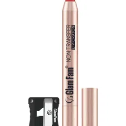 GlamFam Non Transfer Long Lasting Lip Crayon Lipstick - 2.8 g - Cherry Red-12-picture-33