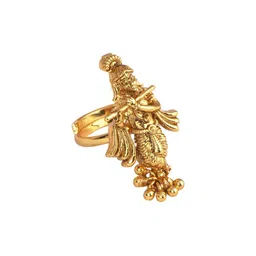 JFL - JEWELLERY FOR LESS Traditional Lord Krishna Finger Ring-image-28